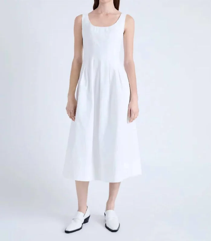 Buy More, Save More!Shelby Midi Dress In White