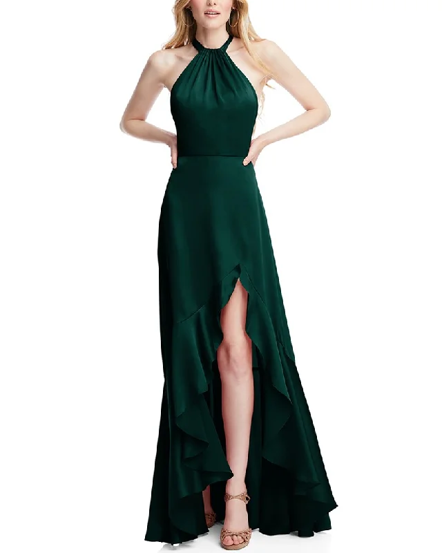 Act Fast – Limited Time Savings!Social Tie-Neck Halter Maxi Dress