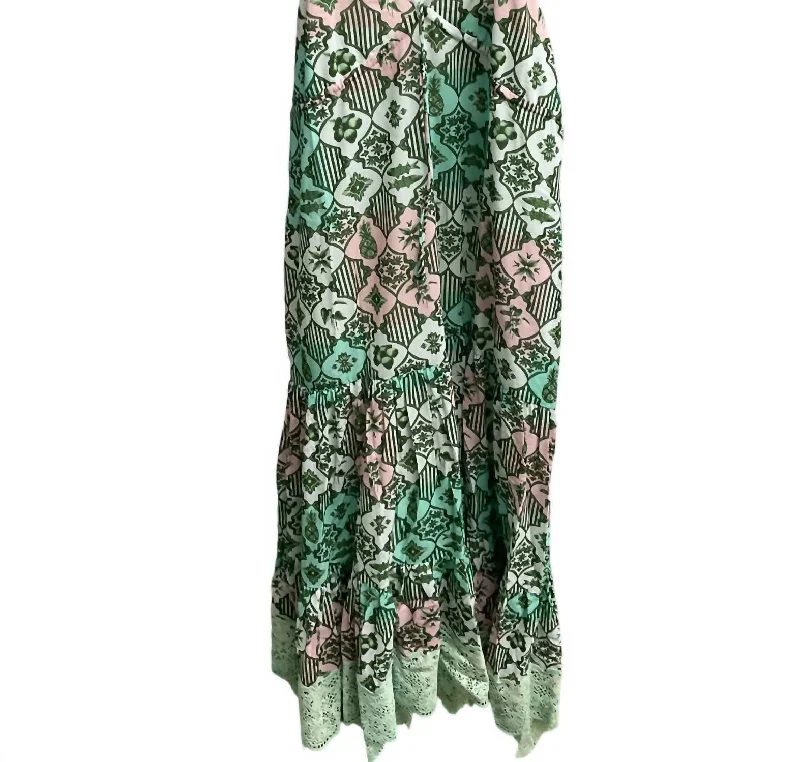 The Sale You’ve Been Waiting For!Summer Maxi Dress In Pink-Aqua