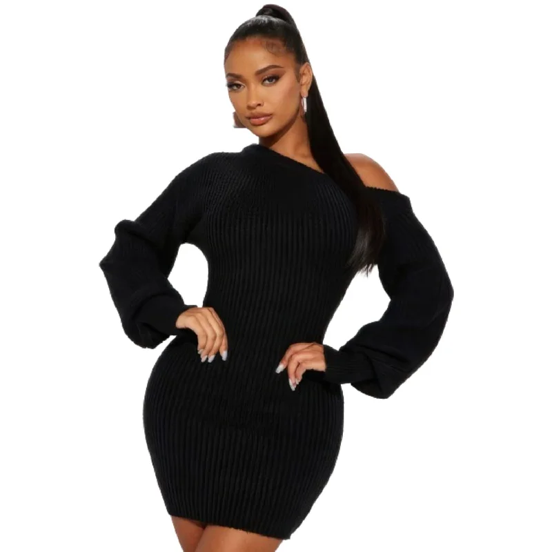The Best Deals Won’t Wait!Sweater Knit Mini Dress