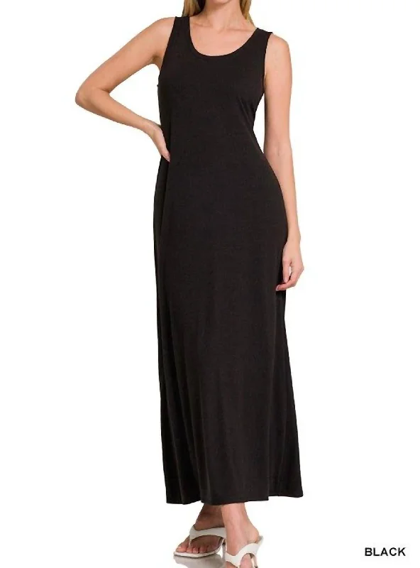 Hottest Discounts of the Year!Tank Maxi Dress In Black