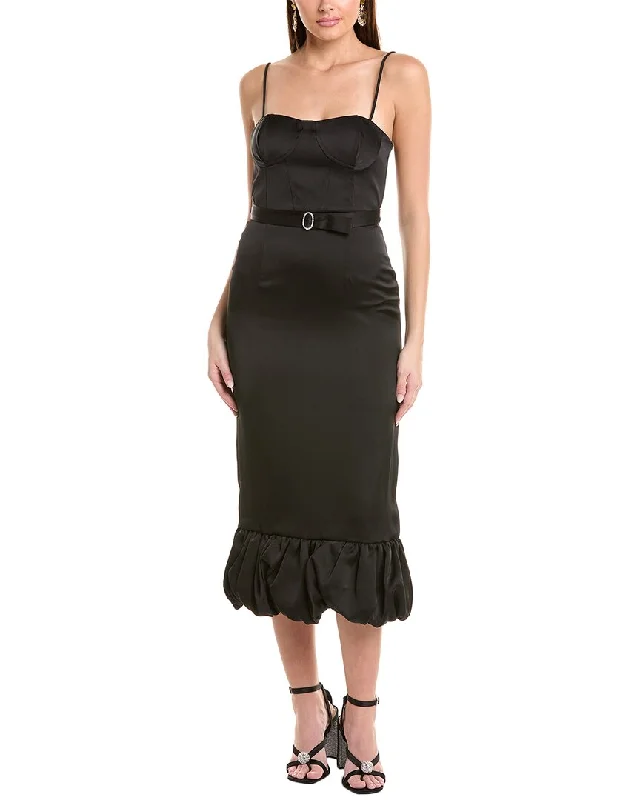 Your Exclusive Offer Awaits!Taylor Satin Crepe Mini Dress