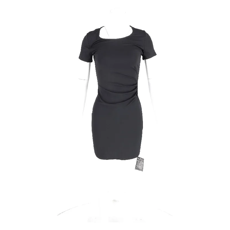 Everything Must Go!Theory Gathered Mini Dress in Black Viscose