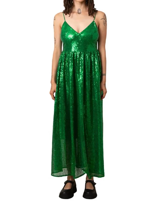 Enjoy Huge Discounts Now!Tie Back Maxi Dress In Kelly Green