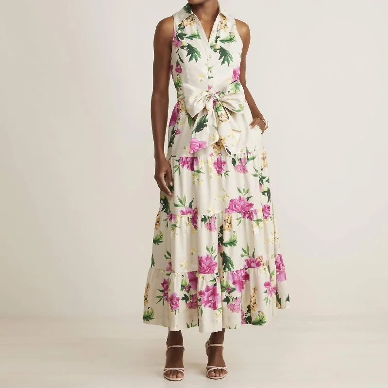 Get It Before It’s Gone!Tiered Maxi Dress In Floral