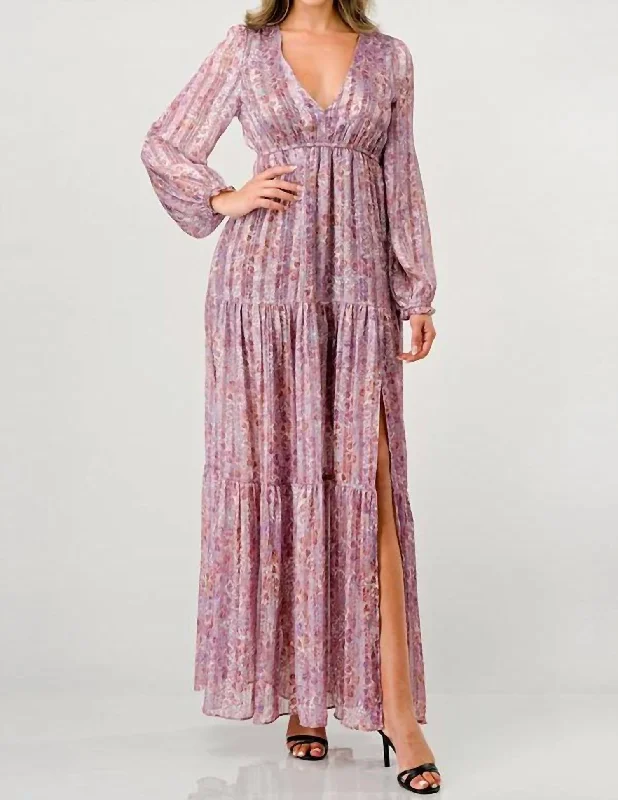 Exclusive Deals Just for You!Tula Maxi Dress In Gold Blush Pebble