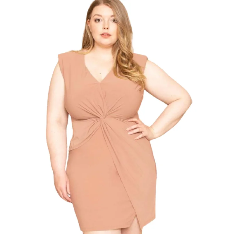 Bigger Savings, Better Shopping!Twist Waist Plus Size Mini Dress