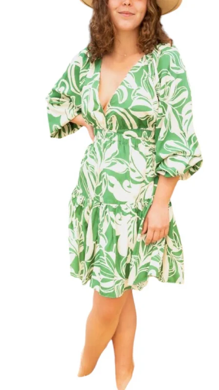 Get More, Spend Less – Shop Now!Vega Mini Dress In La Palma Green