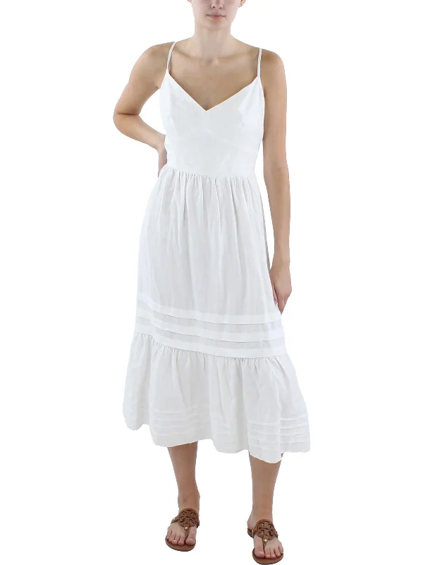 Find the Best Deals Here!Womens Bow-Back Linen Maxi Dress