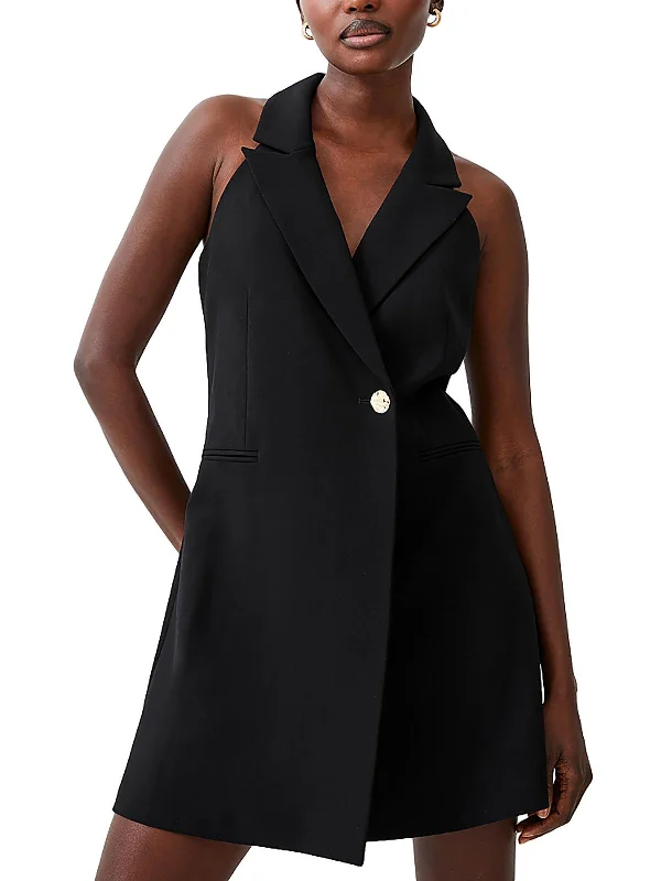 Biggest Sale of the Season!Womens Collared Above Knee Mini Dress