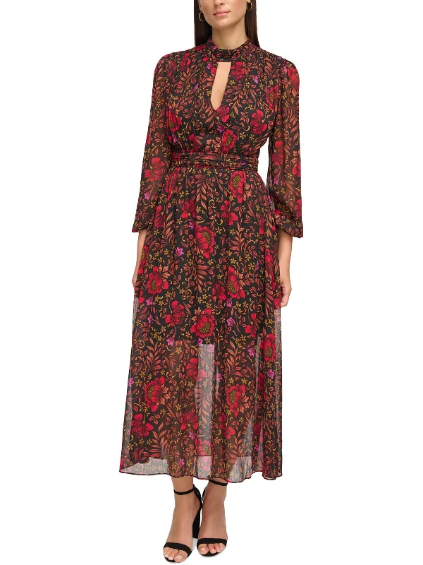 Time to Save Big!Womens Cut Out Tea Length Midi Dress