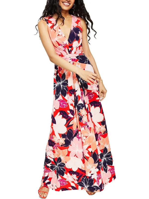 Save Money, Shop Happy!Womens Floral Print Jersey Maxi Dress