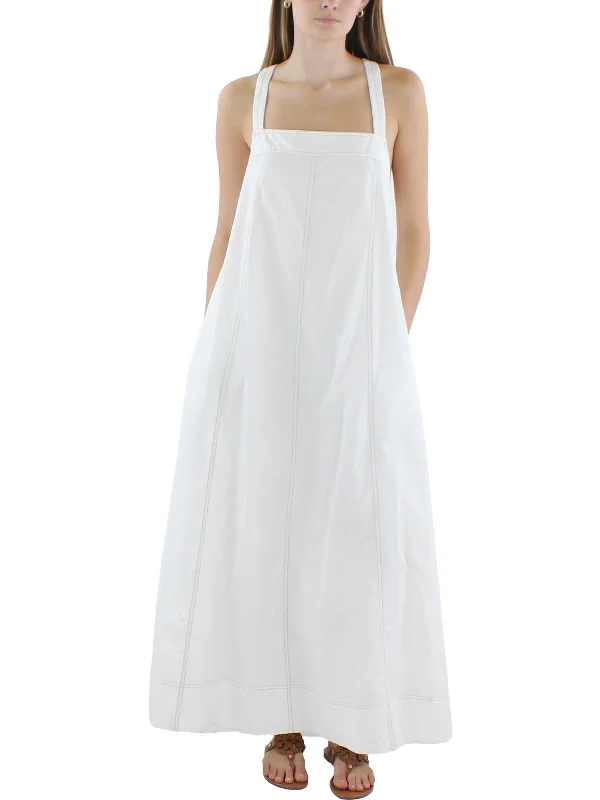 Instant Savings Await!Womens Long Sleeveless Maxi Dress