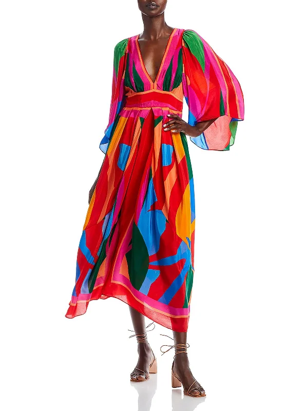 Save More Than Ever!Womens Pattern Viscose Maxi Dress