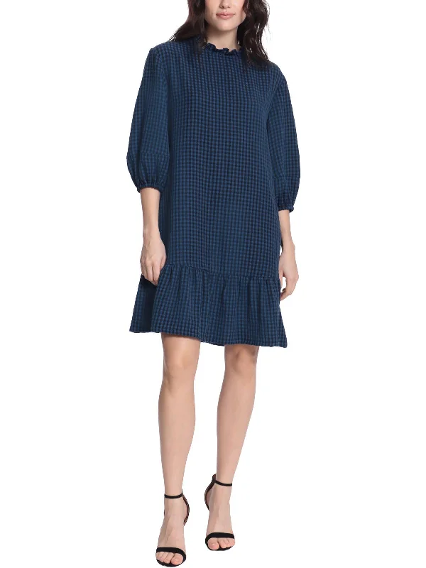 Find the Best Deals Here!Womens Plaid Short Mini Dress