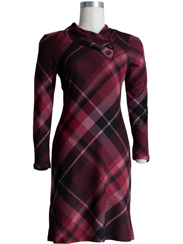 Shop Smart, Save Big!Womens Pleated Button Trim Midi Dress
