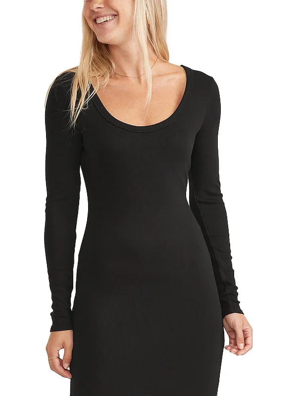 Flash Deals – Act Quickly!Womens Scoop Neck Midi Midi Dress