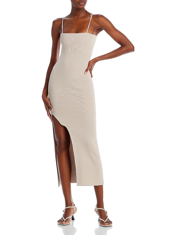 Only a Few Left – Order Now!Womens Side Slit Knit Maxi Dress