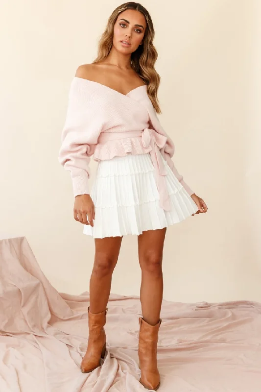 Save Up to 50% Off!Amara Long Sleeve Knit Top Blush