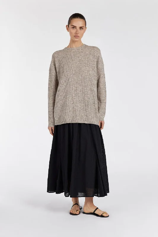 Hurry! While Supplies Last!ANDERSON TAUPE MARLE KNIT JUMPER