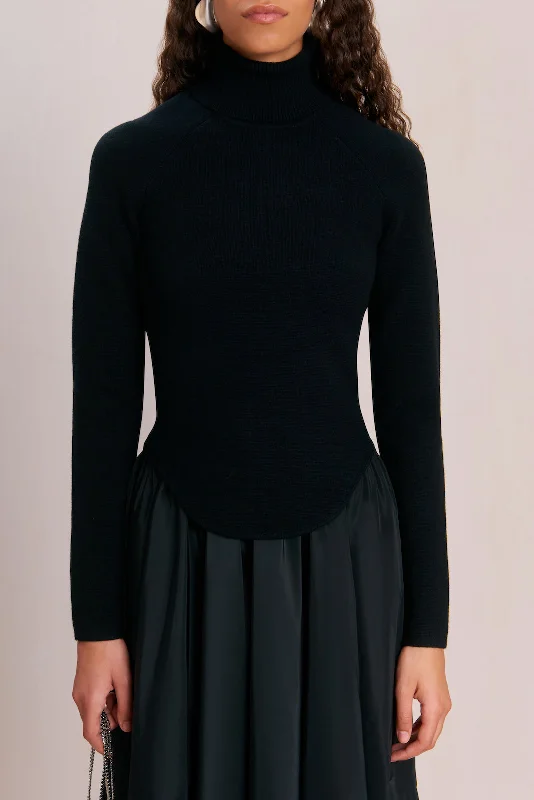 Buy More, Save More!BELLE KNIT TURTLENECK - BLACK