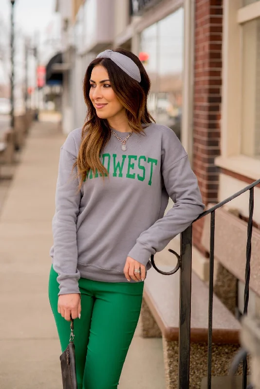 Crazy Discounts Inside!Bold Midwest Graphic Crewneck