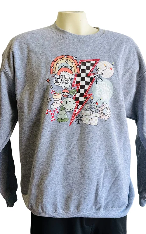 Today’s Deals, Tomorrow’s Regrets!Bright & Merry Graphic Crewneck