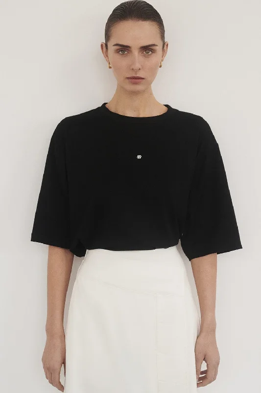 The Sale You’ve Been Waiting For!CHANCE BLACK SIGNATURE COTTON TEE