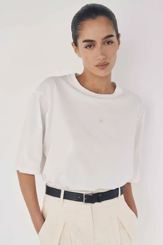The Best Sale of the Year!CHANCE WHITE SIGNATURE COTTON TEE