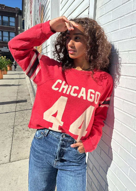 Sale Alert – Get Ready to Shop!Chicago 44 Crop Crewneck - Red