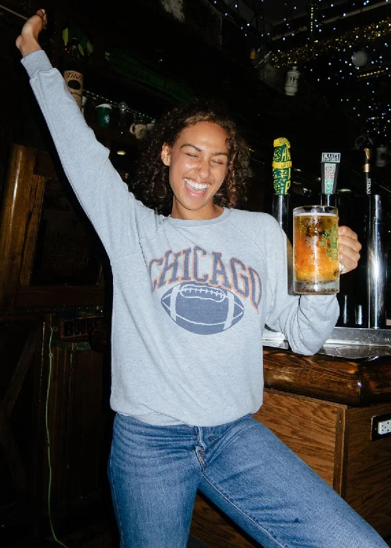 Bigger Savings, Better Shopping!Chicago Football Vintage Crewneck - Heather Grey