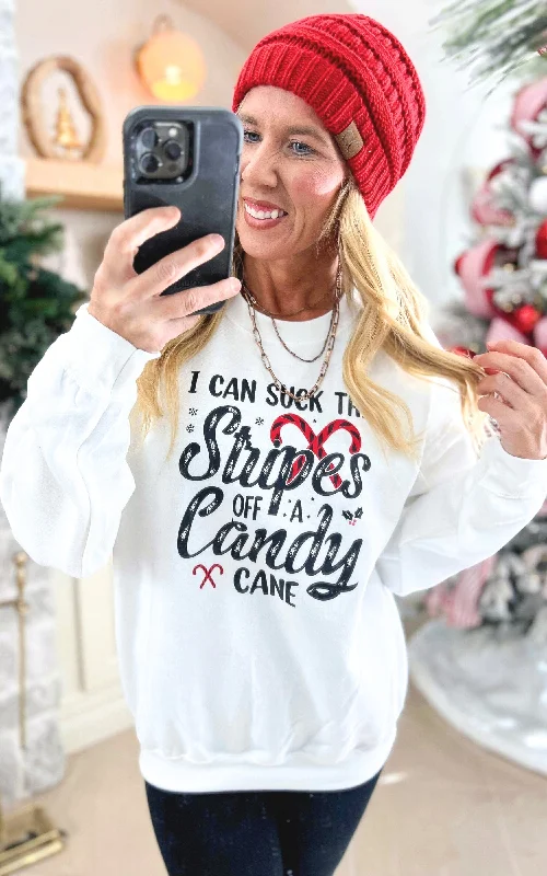 Hot Deals You Can’t Resist!I Can Suck the Stripes off a Candycane Crewneck Sweatshirt** Hot Deals You Can’t Resist!I Can Suck the Stripes off a Candycane Crewneck Sweatshirt**