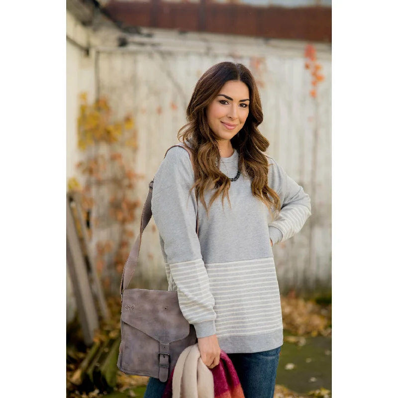Your Best Deals Are Here!Day to Day Striped & Chevron Sweatshirt
