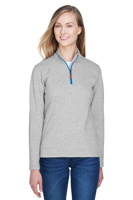 Lowest Prices Guaranteed!Devon & Jones Womens DryTec20 Performance Moisture Wicking 1/4 Zip Sweatshirt - Heather Grey Lowest Prices Guaranteed!Devon & Jones Womens DryTec20 Performance Moisture Wicking 1/4 Zip Sweatshirt - Heather Grey
