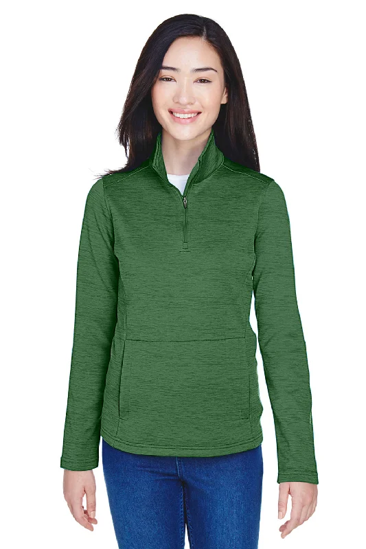 Get Ready to Save!Devon & Jones Womens Newbury Fleece 1/4 Zip Sweatshirt - Heather Forest Green Get Ready to Save!Devon & Jones Womens Newbury Fleece 1/4 Zip Sweatshirt - Heather Forest Green