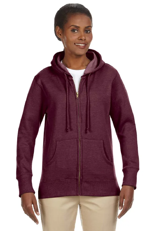 Must-Have Deals Inside!Econscious Womens Heathered Fleece Full Zip Hooded Sweatshirt Hoodie - Berry Must-Have Deals Inside!Econscious Womens Heathered Fleece Full Zip Hooded Sweatshirt Hoodie - Berry