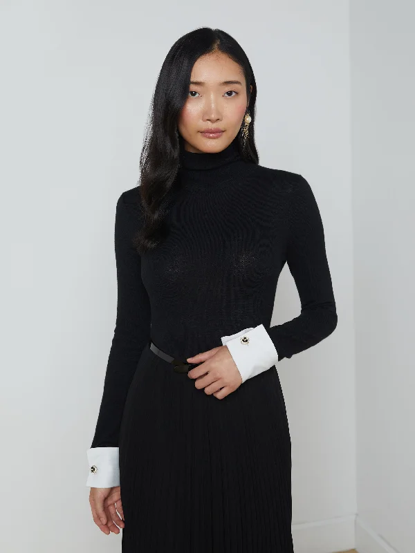 Grab Yours Before It’s Too Late!Flora Poplin Cuff Turtleneck