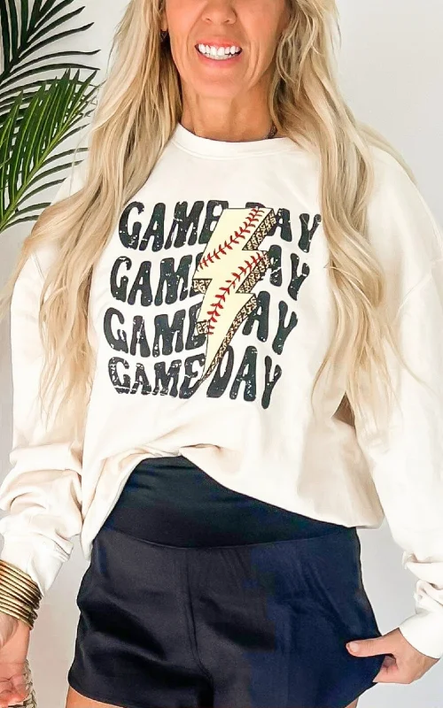 Shop More, Spend Less!Gameday Lightning Bolt Comfort Colors Lightweight Crewneck Sweatshirt* Shop More, Spend Less!Gameday Lightning Bolt Comfort Colors Lightweight Crewneck Sweatshirt*