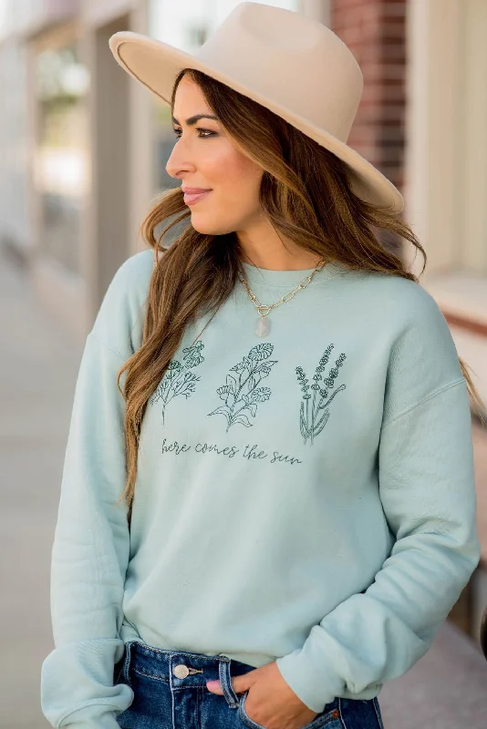 Exclusive Savings This Week!Here Comes The Sun Floral Graphic Crewneck