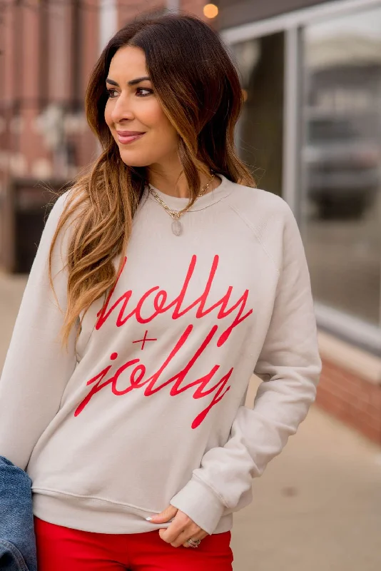 Unlock Huge Savings Now!Holly & Jolly Graphic Crewneck