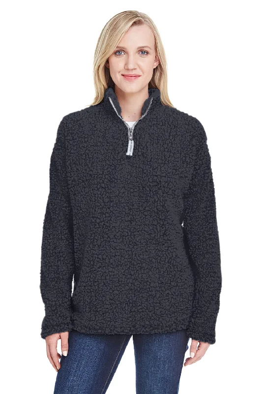 Hot Deals You Can’t Resist!J America Womens Epic Sherpa Fleece 1/4 Zip Sweatshirt - Black Hot Deals You Can’t Resist!J America Womens Epic Sherpa Fleece 1/4 Zip Sweatshirt - Black