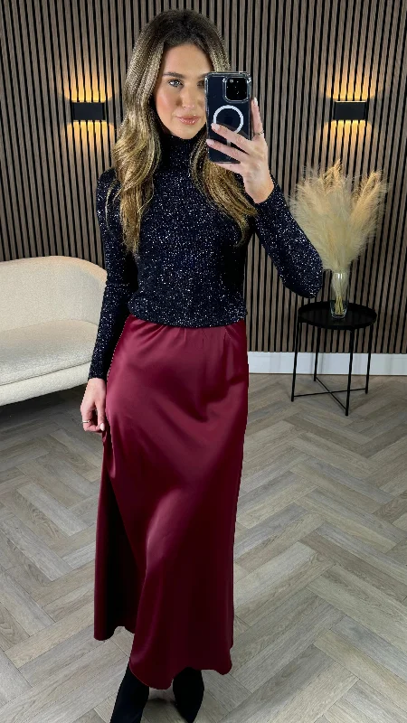 Lowest Prices Guaranteed!Jenni Black Sparkly Polo Neck Jumper