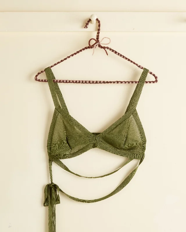 Amazing Prices You Can’t Resist!Knit Bra - Apple Green