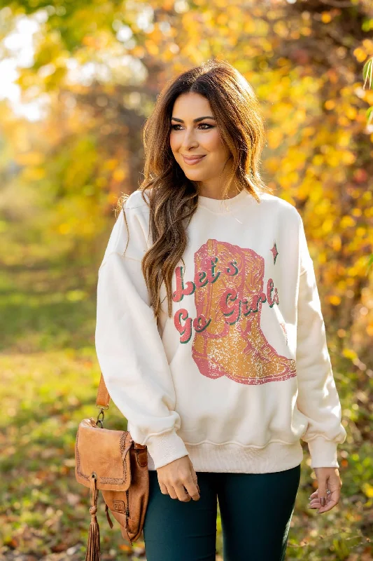 Hurry, Sale Ends Soon!Let's Go Girls Graphic Crewneck