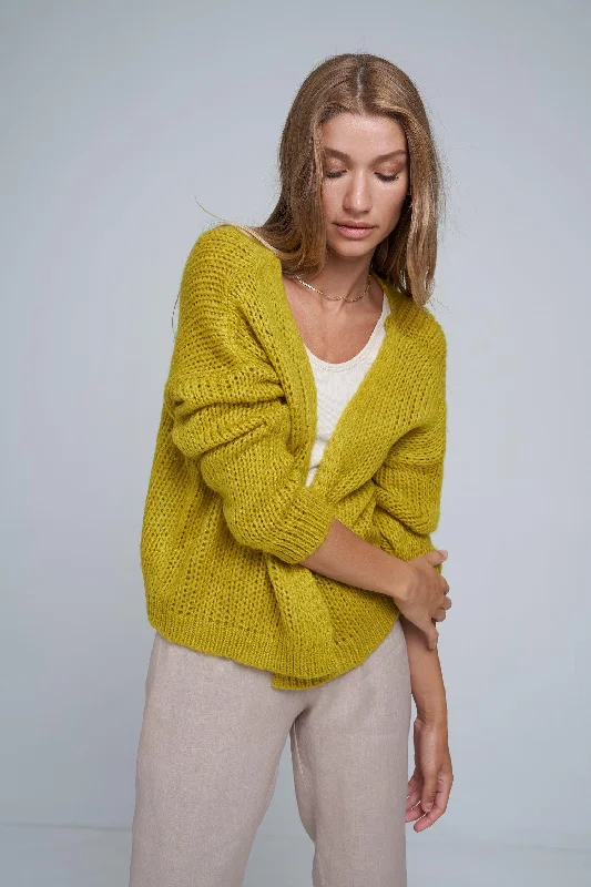 Price Drops You’ll Love!Lilya Marais Cardigan in Anise Yellow