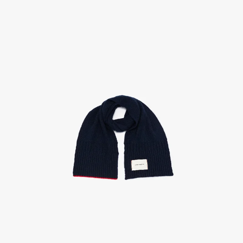New Discounts Just Dropped!Exclusive Logo Patch Scarf In Navy