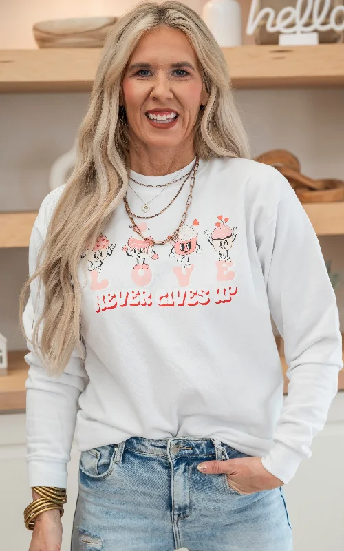 The Sale You’ve Been Waiting For!Love Never Gives Up Crewneck Sweatshirt - Final Sale* The Sale You’ve Been Waiting For!Love Never Gives Up Crewneck Sweatshirt - Final Sale*