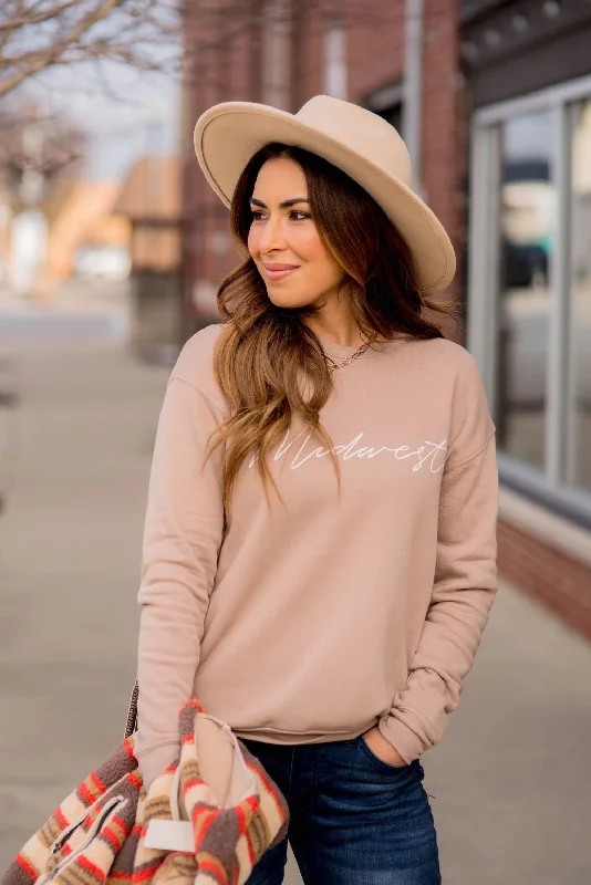 Everything Must Go!Midwest Cursive Graphic Crewneck