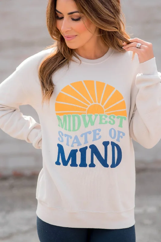 Biggest Sale of the Season!Midwest State Of Mind Graphic Crewneck