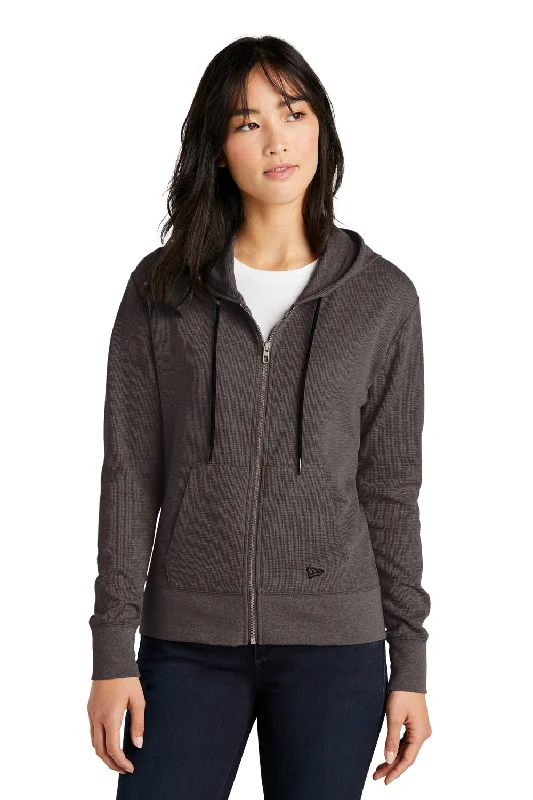 Save Up to 50% Off!New Era Womens Thermal Full Zip Hooded Sweatshirt Hoodie - Heather Black Save Up to 50% Off!New Era Womens Thermal Full Zip Hooded Sweatshirt Hoodie - Heather Black